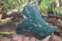 Polished Green Mtorolite / Chrome Chrysoprase Plates  x 2 From Zimbabwe - Toprock Gemstones and Minerals 