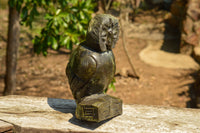 Polished Hand Carved Leopard Stone Owl x 1 From Zimbabwe - TopRock