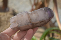 Natural Smokey Window Amethyst Crystals  x 3 From Chiredzi, Zimbabwe