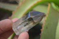 Polished Wispy Phantom Smokey Quartz Points x 20 From Madagascar