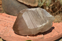 Polished Large Smokey Quartz Crystal With Polished Terminations & Natural Crystalline Sides x 1 From Malawi - TopRock