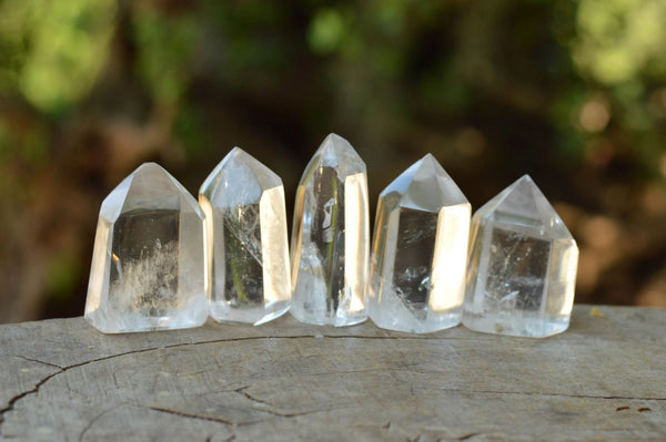 Polished Clear Quartz Crystal Points x 24 From Madagascar - TopRock