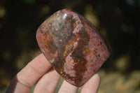 Polished Red Rhodonite Free Forms  x 6 From Zimbabwe - Toprock Gemstones and Minerals 