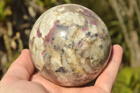 Polished Pink Rubellite Tourmaline Spheres (2 Sml, 2 Med) x 4 From Ambatondrazaka, Madagascar - TopRock