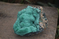 Natural Etched Malachite Specimens x 2 From Congo