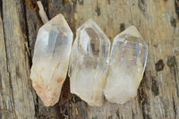 Natural Semi Optic Single Quartz Crystals x 35 From Serenje, Zambia - TopRock