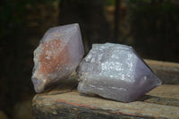 Natural Large Single Jacaranda Amethyst Crystals  x 3 From Mumbwa, Zambia - Toprock Gemstones and Minerals 