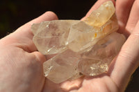 Natural Semi Optic Single Quartz Crystals x 35 From Serenje, Zambia - TopRock