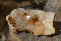 Natural Limonite Quartz Clusters x 12 From Solwezi, Zambia