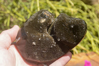 Polished Septaria (Calcite & Aragonite) Standing Free Forms  x 2 From Mahajanga, Madagascar - TopRock