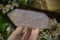 Polished Double Terminated Rose Quartz Points x 3 From Ambatondrazaka, Madagascar