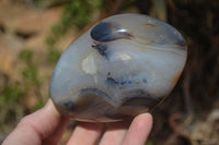 Polished Mixed Agate Standing Free Forms  x 3 From Madagascar