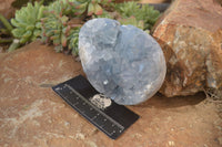 Polished Blue Celestite Egg Geodes  x 2 From Sakoany, Madagascar