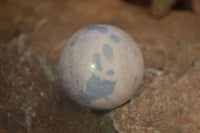 Polished Blue Spotted Spinel Quartz Spheres x 12 From Madagascar