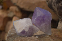 Natural Jacaranda Amethyst Crystals x 12 From Mumbwa, Zambia