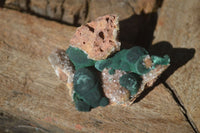 Natural Rare Ball Malachite On Drusy Quartz & Dolomite Matrix  x 6 From Kambove, Congo - Toprock Gemstones and Minerals 