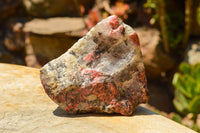 Natural Rough Pink & Black Rhodonite Specimens  x 6 From Zimbabwe - TopRock