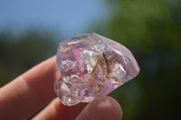 Polished Smokey Amethyst Window Quartz Crystals  x 7 From Madagascar - TopRock