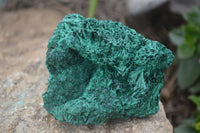 Natural Chatoyant Silky Malachite Specimens  x 2 From Congo - Toprock Gemstones and Minerals 