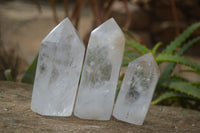 Polished Clear Quartz Crystal Points  x 6 From Madagascar