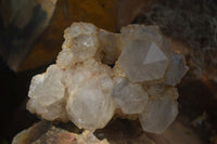 Natural Cascading White Phantom Smokey Quartz Clusters  x 2 From Luena, Congo - Toprock Gemstones and Minerals 