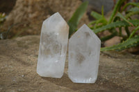 Polished Clear Quartz Crystal Points  x 6 From Madagascar