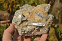 Natural Blue Kyanite Crystals In Schist Specimens  x 3 From Karoi, Zimbabwe - TopRock