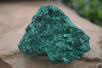 Natural Chatoyant Silky Malachite Specimens  x 2 From Congo - Toprock Gemstones and Minerals 