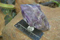 Polished "Witches Hat" Chevron Amethyst Crystals  x 4 From Madagascar - Toprock Gemstones and Minerals 