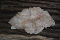 Natural Cascading White Phantom Smokey Quartz Clusters  x 3 From Luena, Congo - Toprock Gemstones and Minerals 