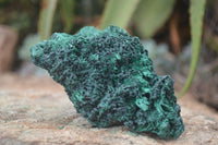 Natural Chatoyant Silky Malachite Specimens  x 2 From Congo - Toprock Gemstones and Minerals 