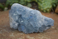 Natural Blue Celestite Crystal Specimens  x 6 From Madagascar - Toprock Gemstones and Minerals 