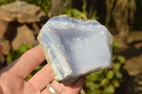 Natural Blue Lace Agate Geode Specimens  x 12 From Nsanje, Malawi - TopRock