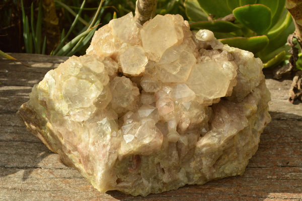 Natural Malachite Infused Cascading White Phantom Smokey Quartz Cluster x 1 From Luena, Congo - TopRock