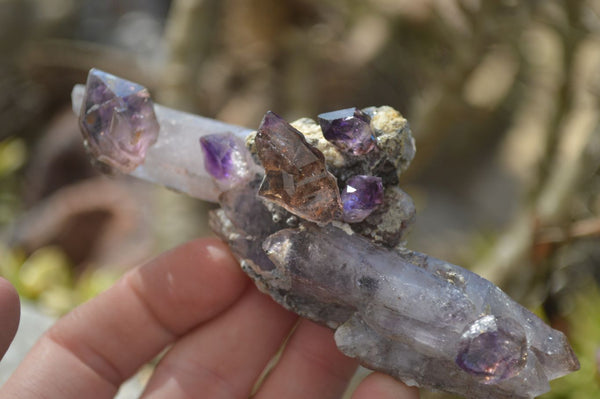 Natural Hand Made Chiredzi Amethyst Conglomerate Specimens x 6 From Chiredzi, Zimbabwe