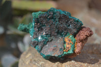 Natural Dioptase & Malachite Specimens  x 6 From Likasi, Congo