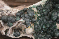 Natural Rare Ball Malachite On Drusy Quartz & Dolomite Matrix Specimens  x 2 From Kambove, Congo