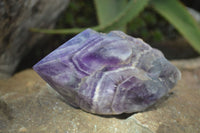 Polished "Witches Hat" Chevron Amethyst Crystals  x 4 From Madagascar - Toprock Gemstones and Minerals 