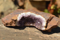 Natural Dark Amethyst Geodes In Basalt  x 2 From Zululand, South Africa - TopRock