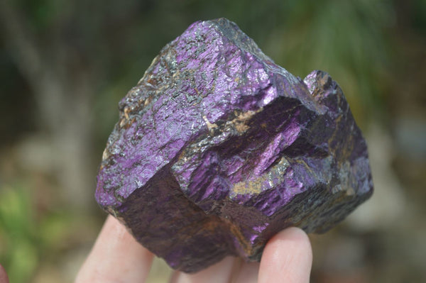 Natural Metallic Purpurite Cobbed Specimens  x 6 From Erongo, Namibia - Toprock Gemstones and Minerals 