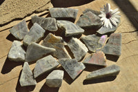 Polished Half Polished Purple Labradorite Slabs x 24 From Madagascar - TopRock