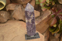 Polished Purple Lepidolite Point  x 1 From Madagascar