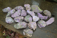 Natural Rough Stichtite Cobbed Specimens x 24 From Barberton, South Africa