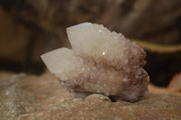 Natural White Fairy Spirit Quartz Clusters x 12 From Boekenhouthoek, South Africa