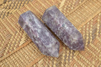 Polished Purple Lepidolite Towers With Pink Rubellite x 6 From Madagascar - TopRock