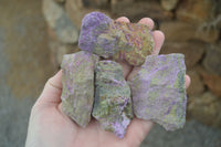 Natural Rough Stichtite Cobbed Specimens x 24 From Barberton, South Africa