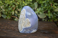 Polished Blue Lace Agate Standing Free Form x 1 From Nsanje, Malawi