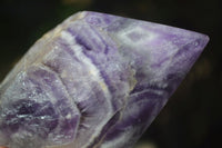 Polished "Witches Hat" Chevron Amethyst Crystals  x 4 From Madagascar - Toprock Gemstones and Minerals 