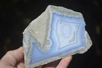 Polished Blue Lace Agate Geodes  x 6 From Nsanje, Malawi - Toprock Gemstones and Minerals 