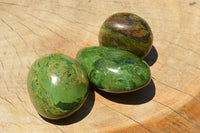 Polished Green Verdite Palm Stones  x 12 From Zimbabwe - TopRock